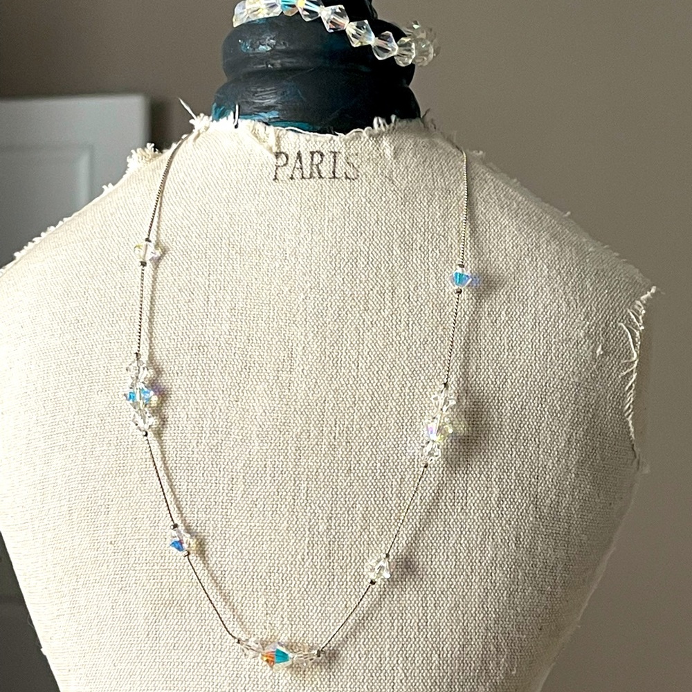 Crystal necklace & bracelet